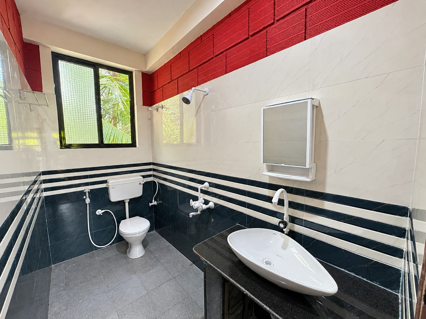 Clean attached bathroom
